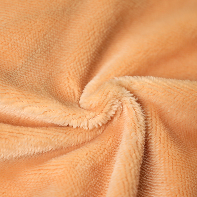 Peluche singola arancio solida di Shu Velveteen Fabric 150gsm del lato breve per Pillowslip Sofa Cover