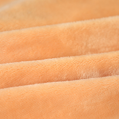 Peluche singola arancio solida di Shu Velveteen Fabric 150gsm del lato breve per Pillowslip Sofa Cover