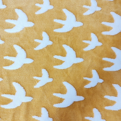 Jacquard Shu Velveteen Fabric 300gsm per il tessuto 100% del vello della peluche del poliestere di Sofa Cover del cappotto