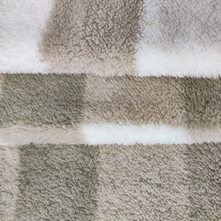 Poliestere 100% di Shu Velveteen Fabric stampato plaid 280gsm