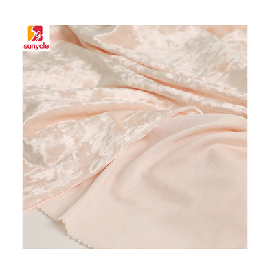 Tessuto rosa 150D 288F 240gsm del velluto del poliestere dell'elastam