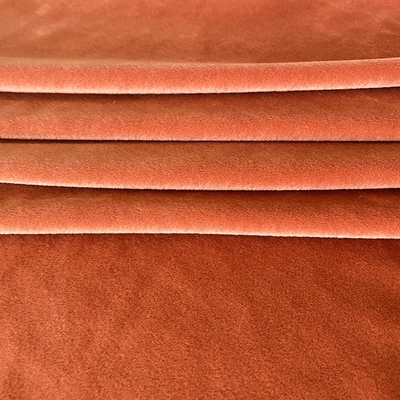 Tessuto molle eccellente Coral Red Double Side di colore solido del poliestere dell'elastam