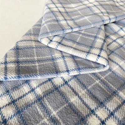 Il poliestere che il plaid classico ha stampato il tessuto molle eccellente per le scarpe copre Pillowslip