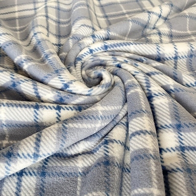 Il poliestere che il plaid classico ha stampato il tessuto molle eccellente per le scarpe copre Pillowslip