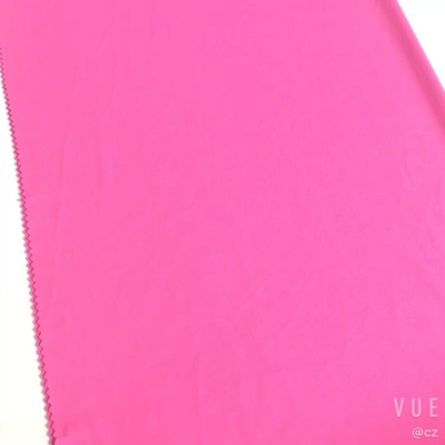 La maglietta singola tricotta la pianura rosa del tessuto di cotone 100gsm