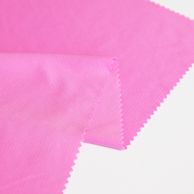 La maglietta singola tricotta la pianura rosa del tessuto di cotone 100gsm