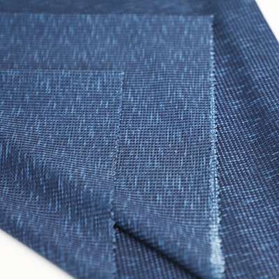 La singola cialda dell'elastam del jersey del poliestere cationico blu tricotta