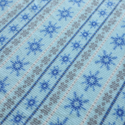 Jacquard stampato micro lato del tessuto uno del vello del modello del fiocco di neve