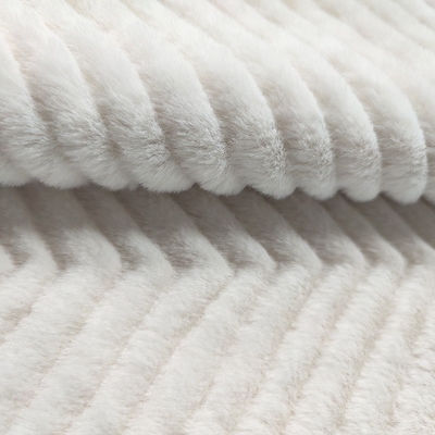 Coniglio impresso tessuto solido conciso della pelliccia del Faux di Sherpa per Sofa Cover