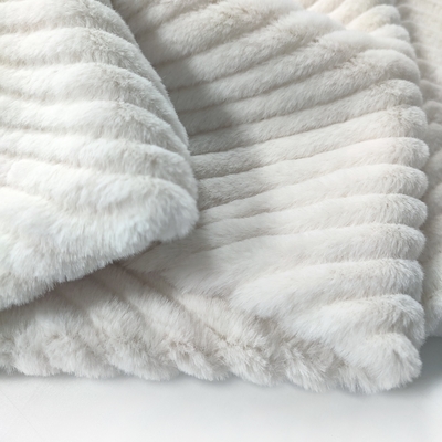 Coniglio impresso tessuto solido conciso della pelliccia del Faux di Sherpa per Sofa Cover