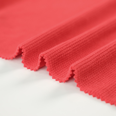 Materiale polare del tessuto del vello del jacquard rosso per la tenda delle scarpe