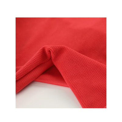 Materiale polare del tessuto del vello del jacquard rosso per la tenda delle scarpe