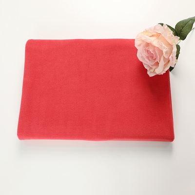 Materiale polare del tessuto del vello del jacquard rosso per la tenda delle scarpe