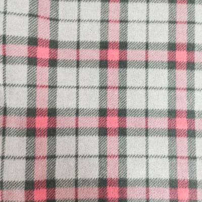 Il plaid ha stampato il micro classico del tessuto del vello polare per le sciarpe che i guanti si vestono